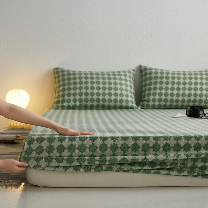 91家纺网 家纺一手货源 找家纺 小懒猪 2026新品全棉纯棉老粗布单品床笠床笠单件凉席席子 笙歌