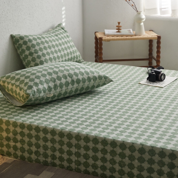 91家纺网 家纺一手货源 找家纺 小懒猪 2026新品全棉纯棉老粗布单品床笠床笠单件凉席席子 笙歌