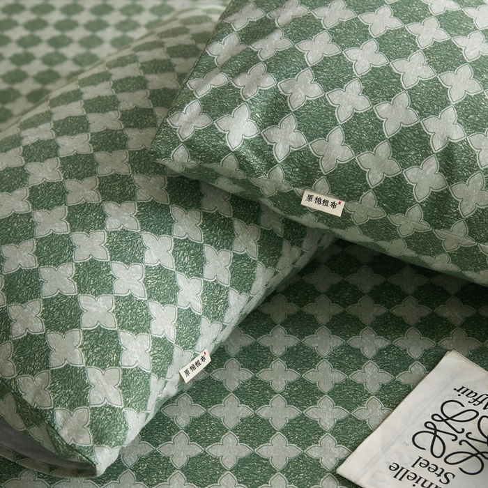 91家纺网 家纺一手货源 找家纺 小懒猪 2026新品全棉纯棉老粗布单品床笠床笠单件凉席席子 笙歌