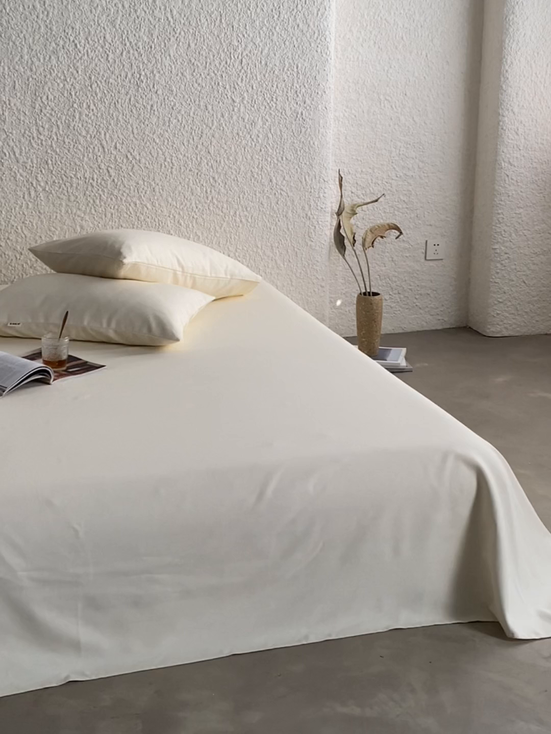 91家纺网 家纺一手货源 找家纺 小懒猪 2026新品全棉纯棉老粗布单品床单床单单件凉席席子 月白白