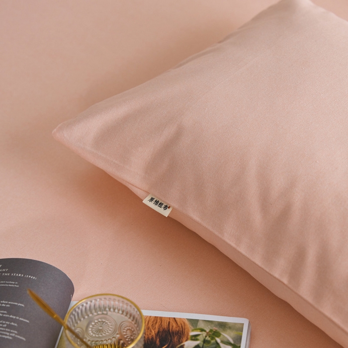 91家纺网 家纺一手货源 找家纺 小懒猪 2026新品全棉纯棉老粗布单品床单床单单件凉席席子 月白粉