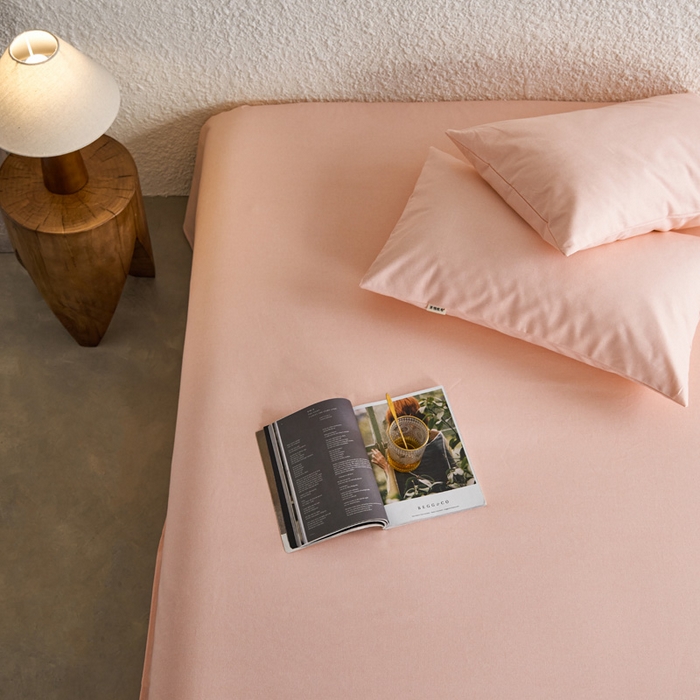 91家纺网 家纺一手货源 找家纺 小懒猪 2026新品全棉纯棉老粗布单品床单床单单件凉席席子 月白粉