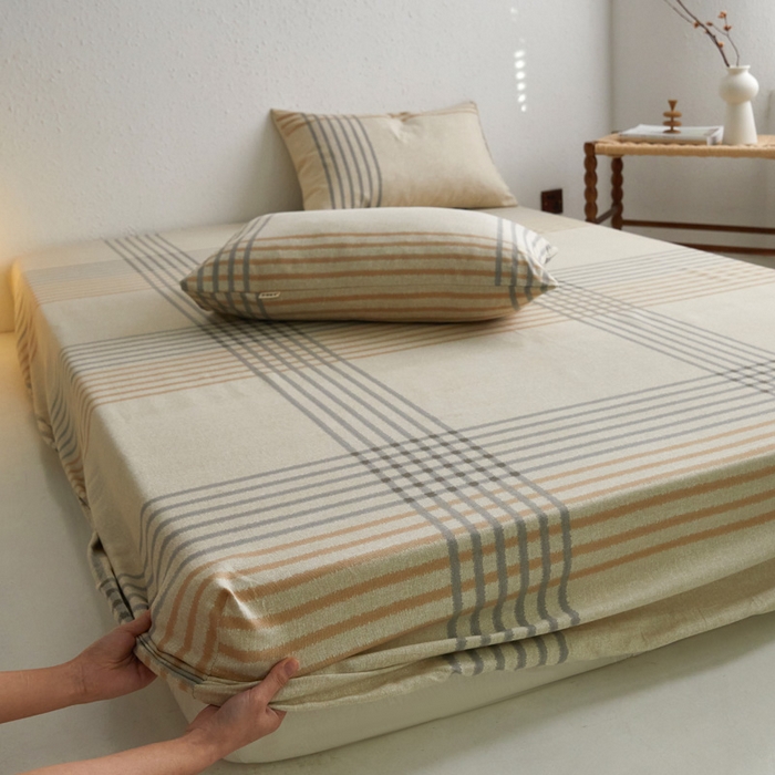 小懒猪 2026新品全棉纯棉老粗布单品床笠床笠单件凉席席子 微莫