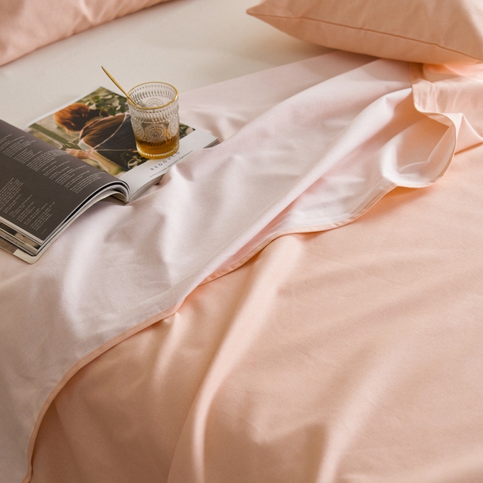 91家纺网 家纺一手货源 找家纺 小懒猪 2026新品全棉纯棉老粗布单品床单床单单件凉席席子 月白粉