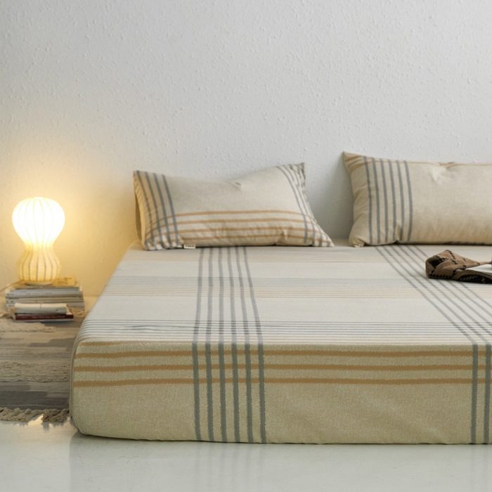 91家纺网 家纺一手货源 找家纺 小懒猪 2026新品全棉纯棉老粗布单品床笠床笠单件凉席席子 微莫