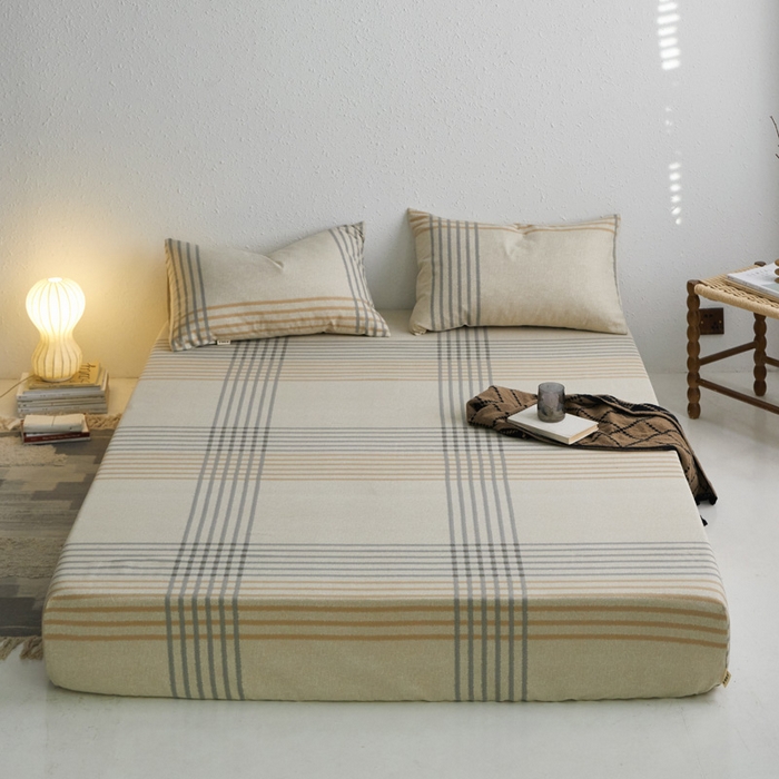 91家纺网 家纺一手货源 找家纺 小懒猪 2026新品全棉纯棉老粗布单品床笠床笠单件凉席席子 微莫