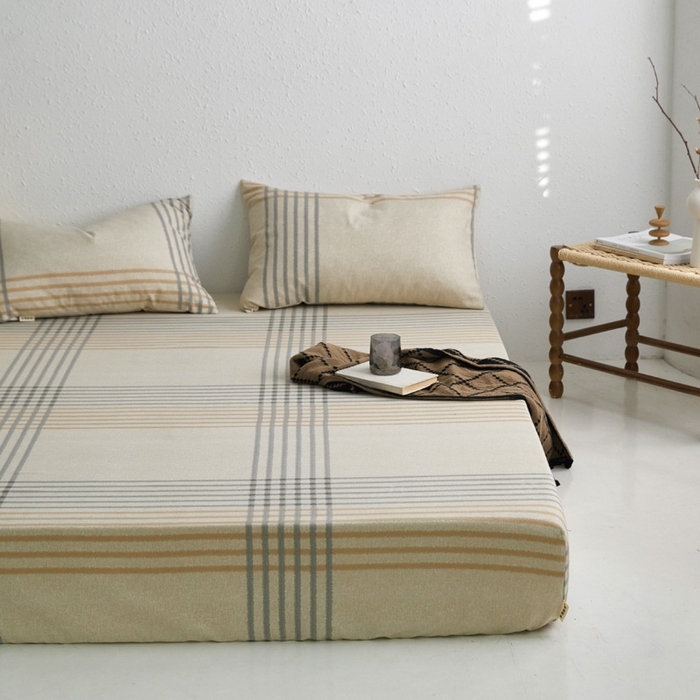 91家纺网 家纺一手货源 找家纺 小懒猪 2026新品全棉纯棉老粗布单品床笠床笠单件凉席席子 微莫