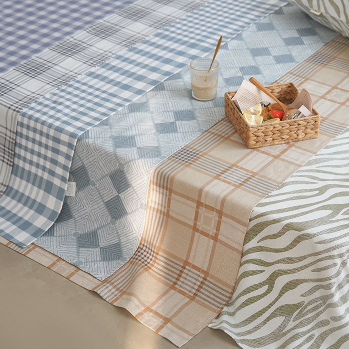 91家纺网 家纺一手货源 找家纺 小懒猪 2026新品全棉纯棉老粗布单品床单床单单件凉席席子 组合图仅供展示不可下单