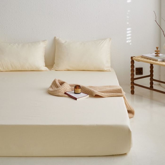 91家纺网 家纺一手货源 找家纺 小懒猪 2026新品全棉纯棉老粗布单品床笠床笠单件凉席席子 月白白