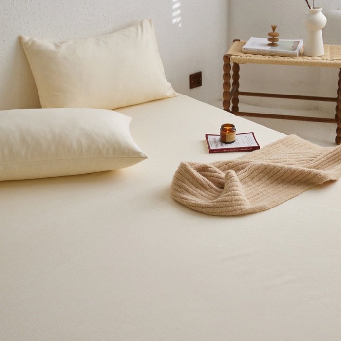 91家纺网 家纺一手货源 找家纺 小懒猪 2026新品全棉纯棉老粗布单品床笠床笠单件凉席席子 月白白