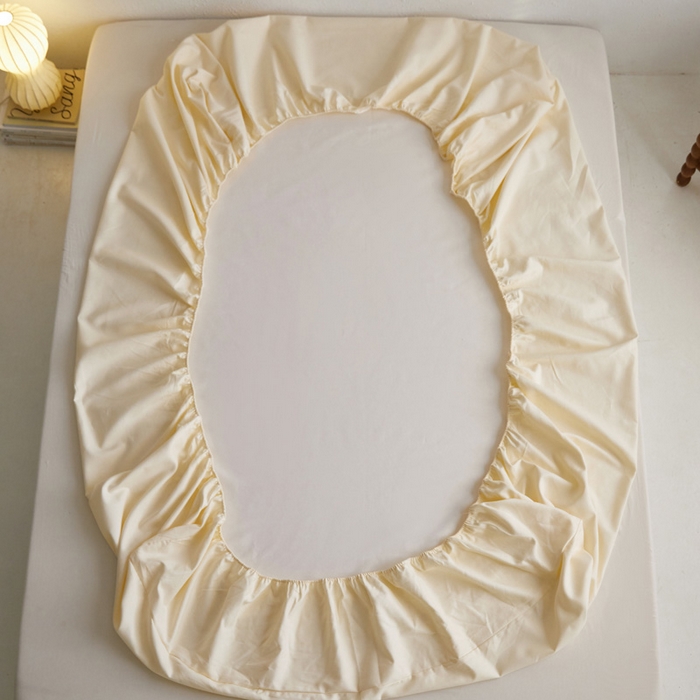 91家纺网 家纺一手货源 找家纺 小懒猪 2026新品全棉纯棉老粗布单品床笠床笠单件凉席席子 月白白