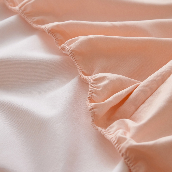 91家纺网 家纺一手货源 找家纺 小懒猪 2026新品全棉纯棉老粗布单品床笠床笠单件凉席席子 月白粉