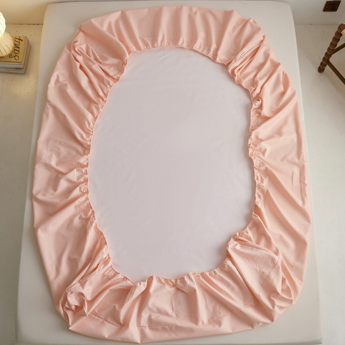 91家纺网 家纺一手货源 找家纺 小懒猪 2026新品全棉纯棉老粗布单品床笠床笠单件凉席席子 月白粉