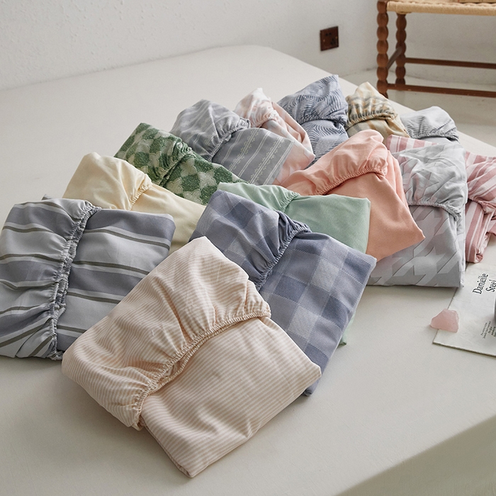 91家纺网 家纺一手货源 找家纺 小懒猪 2026新品全棉纯棉老粗布单品床笠床笠单件凉席席子 组合图仅供展示不可下单