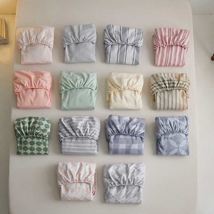 91家纺网 家纺一手货源 找家纺 小懒猪 2026新品全棉纯棉老粗布单品床笠床笠单件凉席席子 组合图仅供展示不可下单