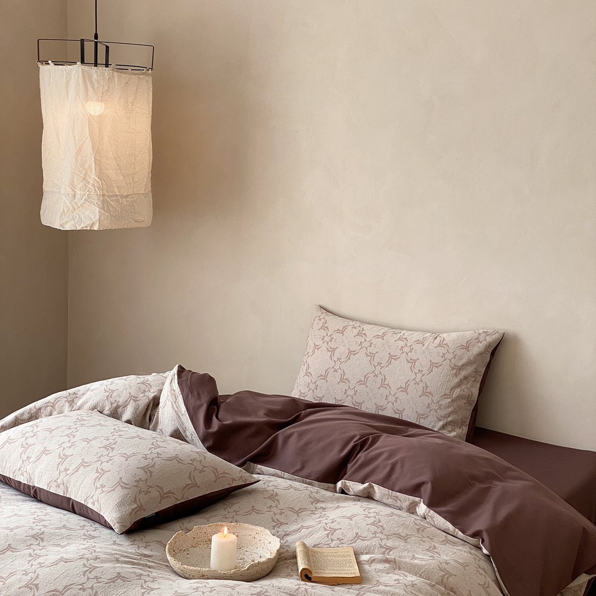 91家纺网 家纺一手货源 找家纺 （总）赫帛 2026新款60S全棉色织提花水洗棉四件套-络咖