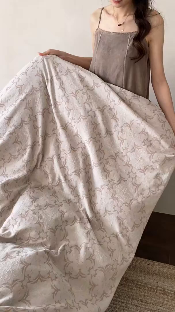 91家纺网 家纺一手货源 找家纺 （总）赫帛 2026新款60S全棉色织提花水洗棉四件套-络咖