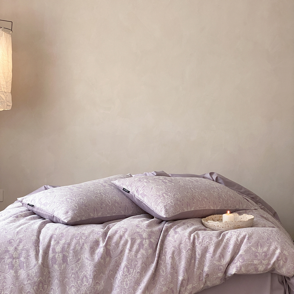 91家纺网 家纺一手货源 找家纺 （总）赫帛 2026新款60S全棉色织提花水洗棉四件套-紫鸢