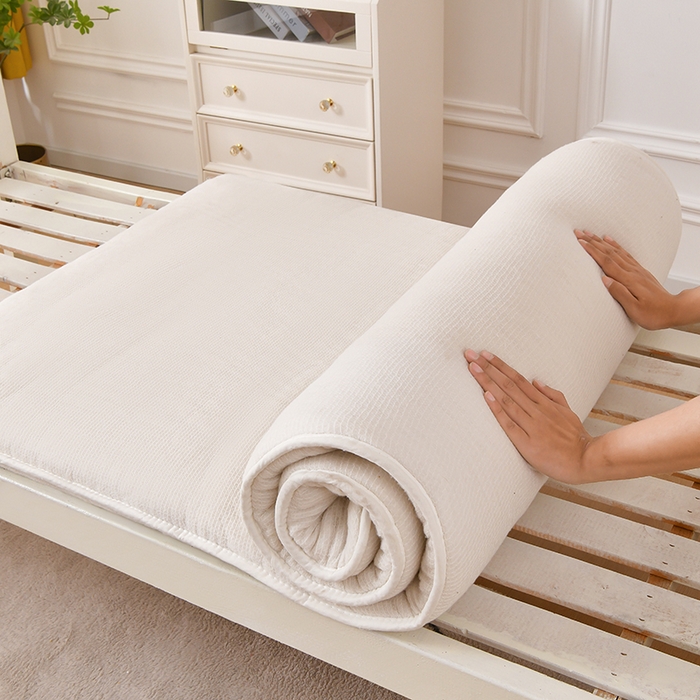 91家纺网 家纺一手货源 找家纺 （总）织雅漫 2026新款新疆棉花学生床垫千层铺棉久睡不塌宿舍专用单床垫床垫单件