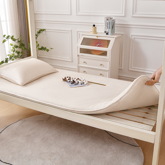 91家纺网 家纺一手货源 找家纺 （总）织雅漫 2026新款新疆棉花学生床垫千层铺棉久睡不塌宿舍专用单床垫床垫单件