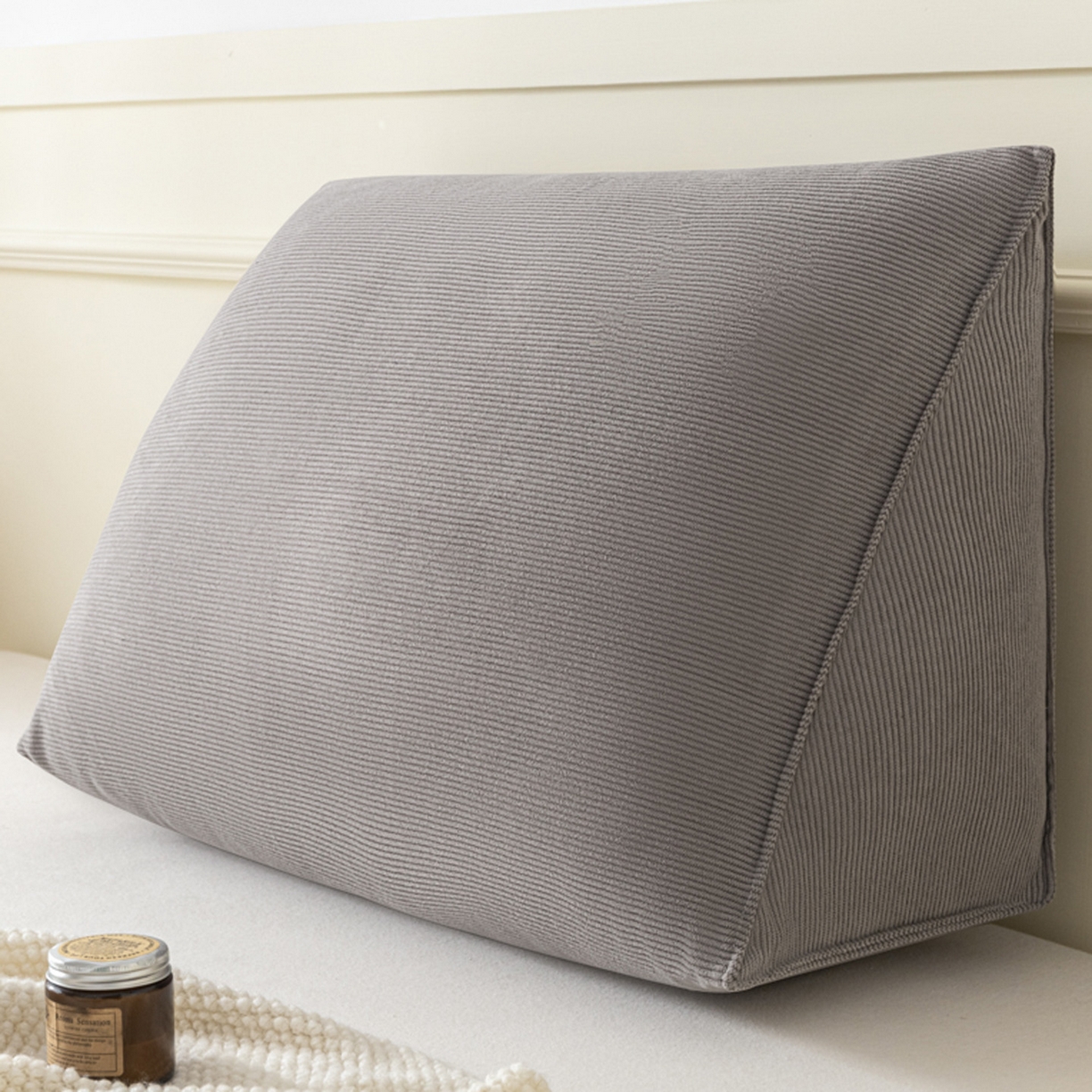 91家纺网 家纺一手货源 找家纺 （总）美达人 2026新款灯芯绒三角腰枕靠背