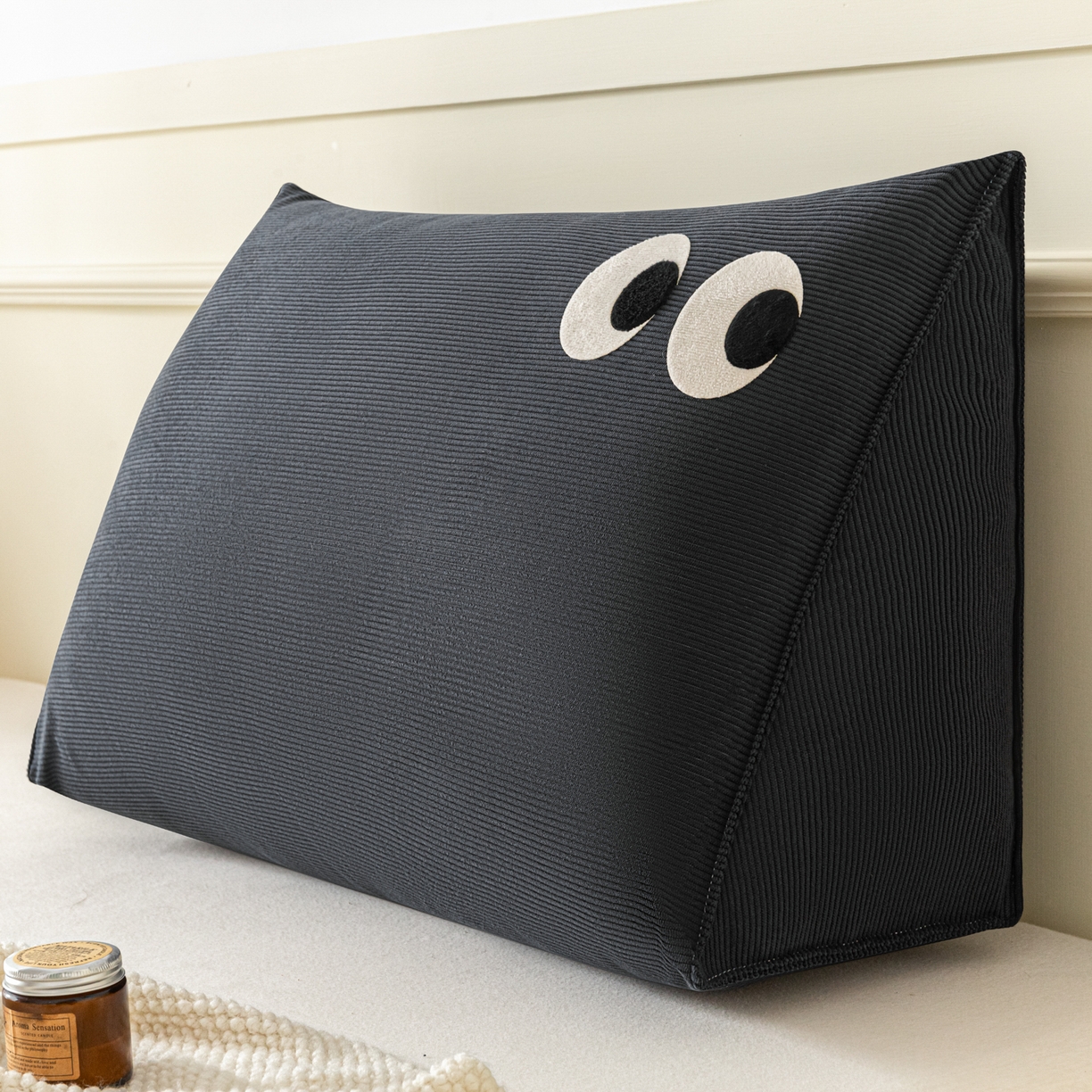 91家纺网 家纺一手货源 找家纺 （总）美达人 2026新款灯芯绒三角腰枕靠背