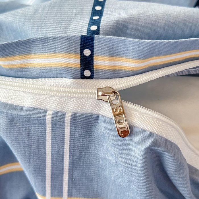 91家纺网 家纺一手货源 找家纺 疆东 【疆东】2026简约13372纯棉全棉学生三件套学生季宿舍上下铺全棉纯棉格子印花三件套件单品被套床单 莫兰迪