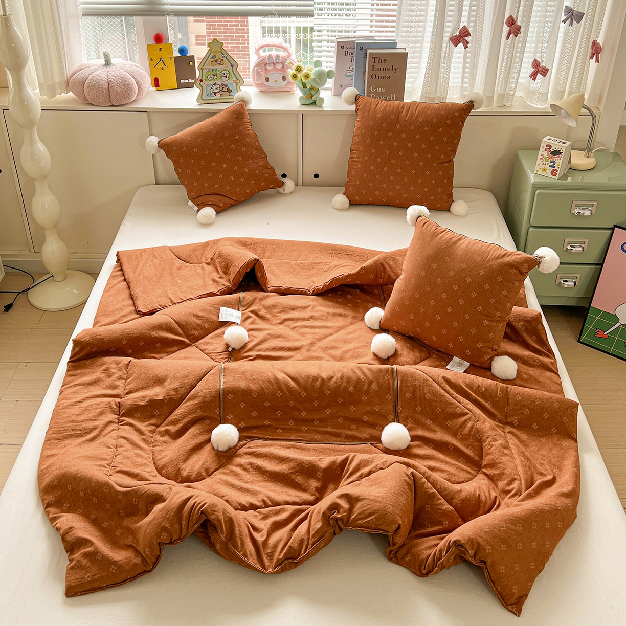 91家纺网 家纺一手货源 找家纺 （总）古本家居 2026新款四季水洗毛球系列抱枕被