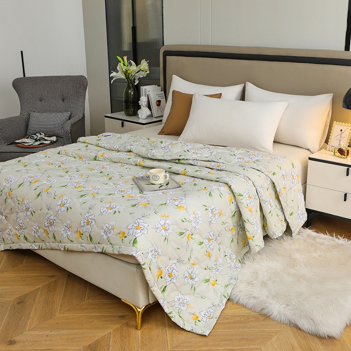 91家纺网 家纺一手货源 找家纺 好欣怡家纺 2026新款海藻棉夏被夏凉被 甜甜生活