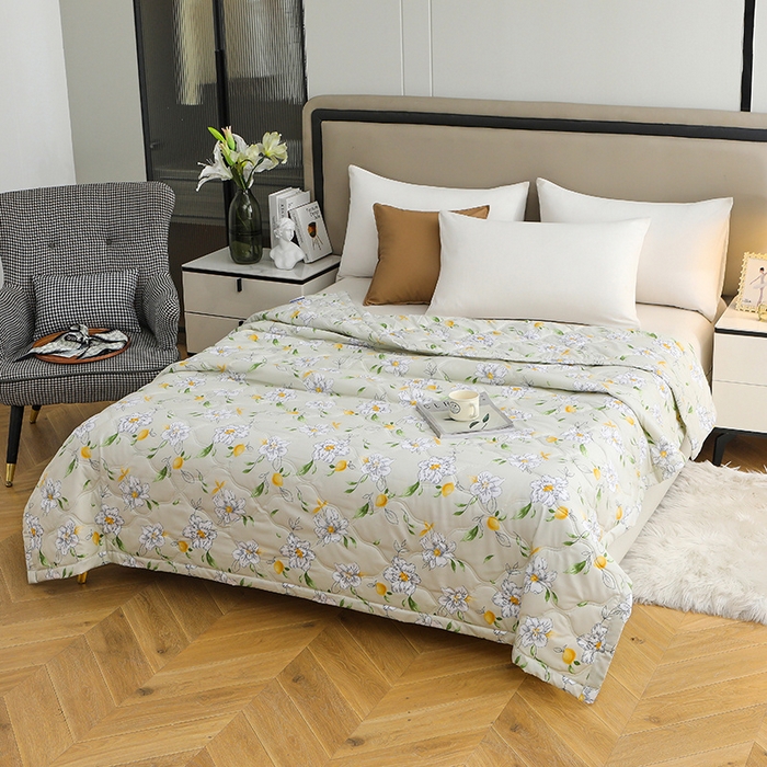 91家纺网 家纺一手货源 找家纺 好欣怡家纺 2026新款海藻棉夏被夏凉被 甜甜生活