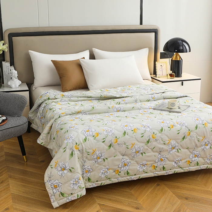 91家纺网 家纺一手货源 找家纺 好欣怡家纺 2026新款海藻棉夏被夏凉被 甜甜生活