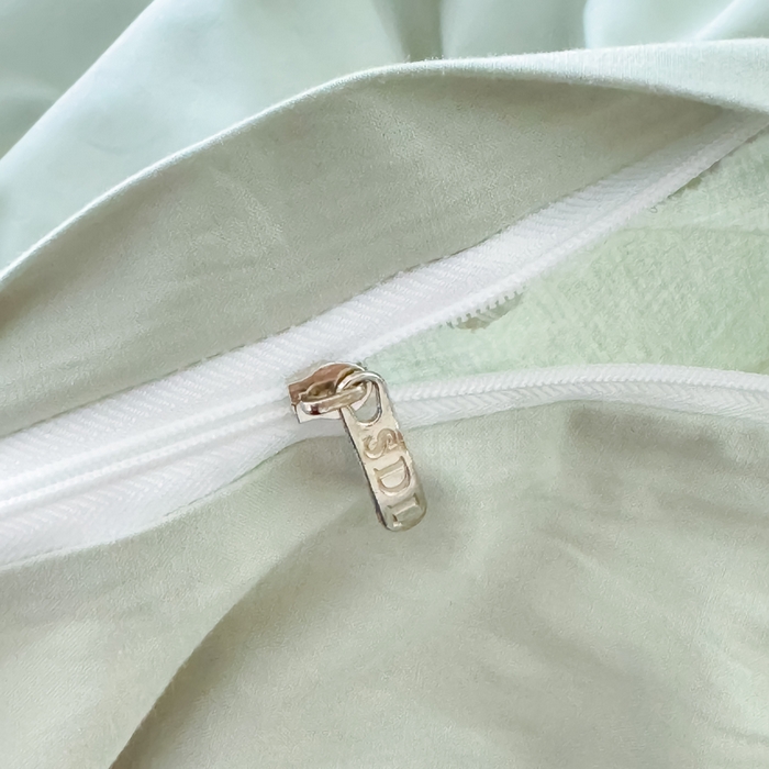 91家纺网 家纺一手货源 找家纺 疆东 2026高端100%新疆长绒棉100支纯棉全棉磨毛四件套纯色双拼全棉纯棉磨毛四件套单被套床单床笠单品 M水绿