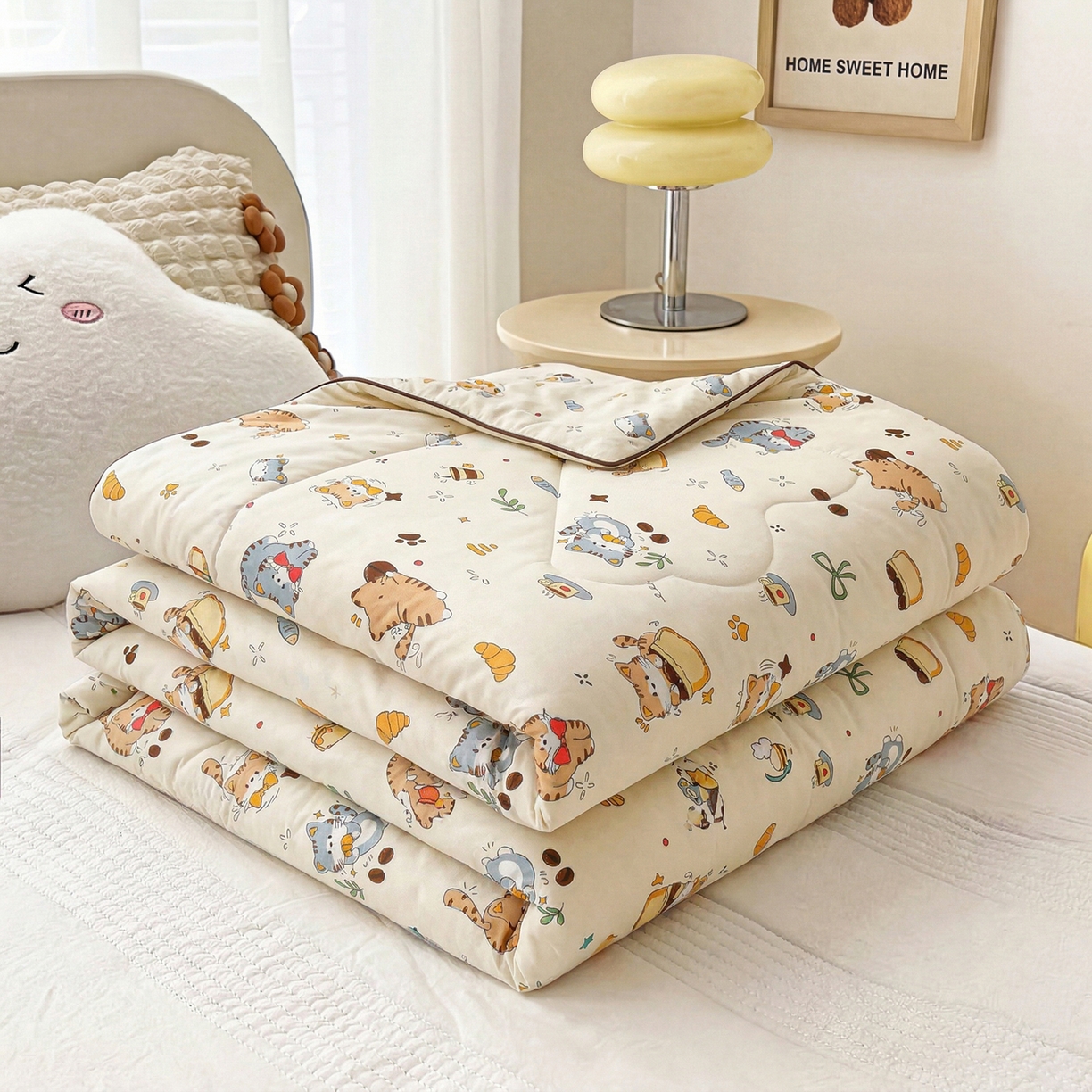 91家纺网 家纺一手货源 找家纺 （总）春妮家纺 2026新款卡通幼儿园全棉儿童夏被夏凉被空调被