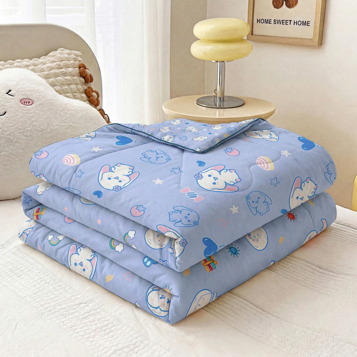 91家纺网 家纺一手货源 找家纺 （总）春妮家纺 2026新款卡通幼儿园全棉儿童夏被夏凉被空调被