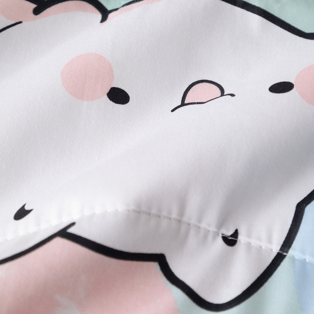 91家纺网 家纺一手货源 找家纺 春妮家纺 2026新款卡通幼儿园全棉儿童夏被夏凉被空调被 心花怒放