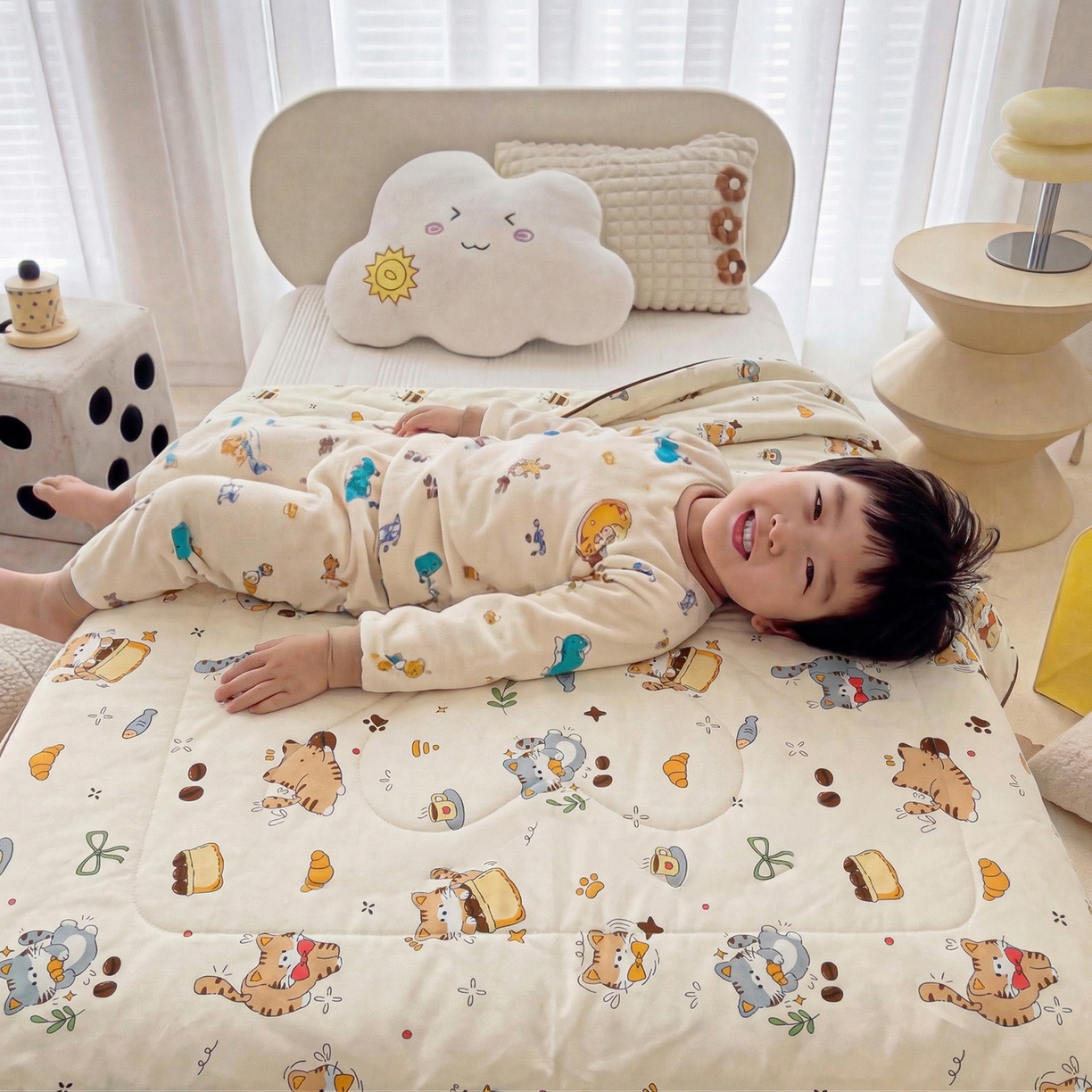 91家纺网 家纺一手货源 找家纺 春妮家纺 2026新款卡通幼儿园全棉儿童夏被夏凉被空调被 休闲娱乐