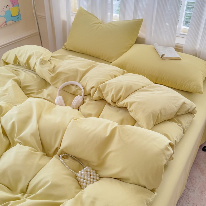 91家纺网 家纺一手货源 找家纺 疆东 2026高端100%新疆长绒棉100支纯棉全棉磨毛四件套纯色双拼全棉纯棉磨毛四件套单被套床单床笠单品 M纤维绿