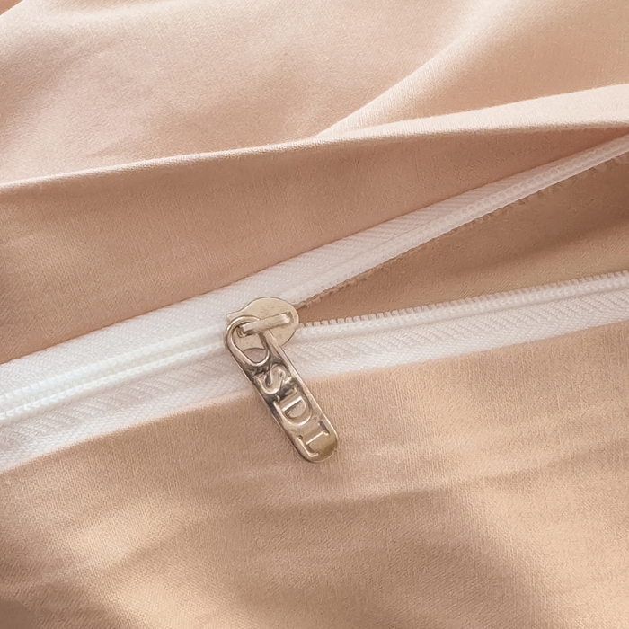 91家纺网 家纺一手货源 找家纺 疆东 2026高端100%新疆长绒棉100支纯棉全棉磨毛四件套纯色双拼全棉纯棉磨毛四件套单被套床单床笠单品 M卡其