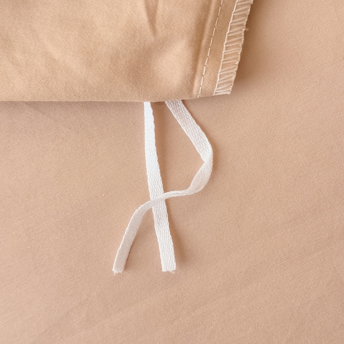 91家纺网 家纺一手货源 找家纺 疆东 2026高端100%新疆长绒棉100支纯棉全棉磨毛四件套纯色双拼全棉纯棉磨毛四件套单被套床单床笠单品 M卡其