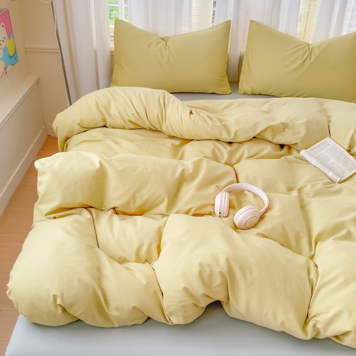 91家纺网 家纺一手货源 找家纺 疆东 2026高端100%新疆长绒棉100支纯棉全棉磨毛四件套纯色双拼全棉纯棉磨毛四件套单被套床单床笠单品 M纤维绿+M灰色