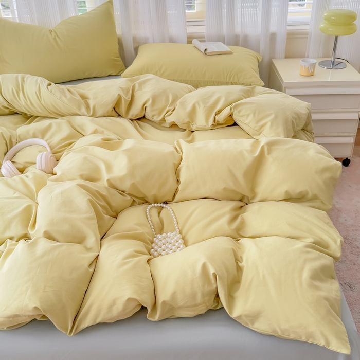 91家纺网 家纺一手货源 找家纺 疆东 2026高端100%新疆长绒棉100支纯棉全棉磨毛四件套纯色双拼全棉纯棉磨毛四件套单被套床单床笠单品 M纤维绿+M灰色