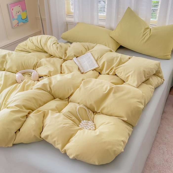 91家纺网 家纺一手货源 找家纺 疆东 2026高端100%新疆长绒棉100支纯棉全棉磨毛四件套纯色双拼全棉纯棉磨毛四件套单被套床单床笠单品 M纤维绿+M灰色