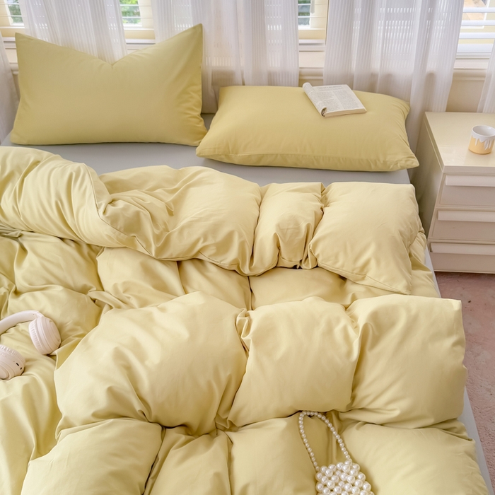 91家纺网 家纺一手货源 找家纺 疆东 2026高端100%新疆长绒棉100支纯棉全棉磨毛四件套纯色双拼全棉纯棉磨毛四件套单被套床单床笠单品 M纤维绿+M灰色