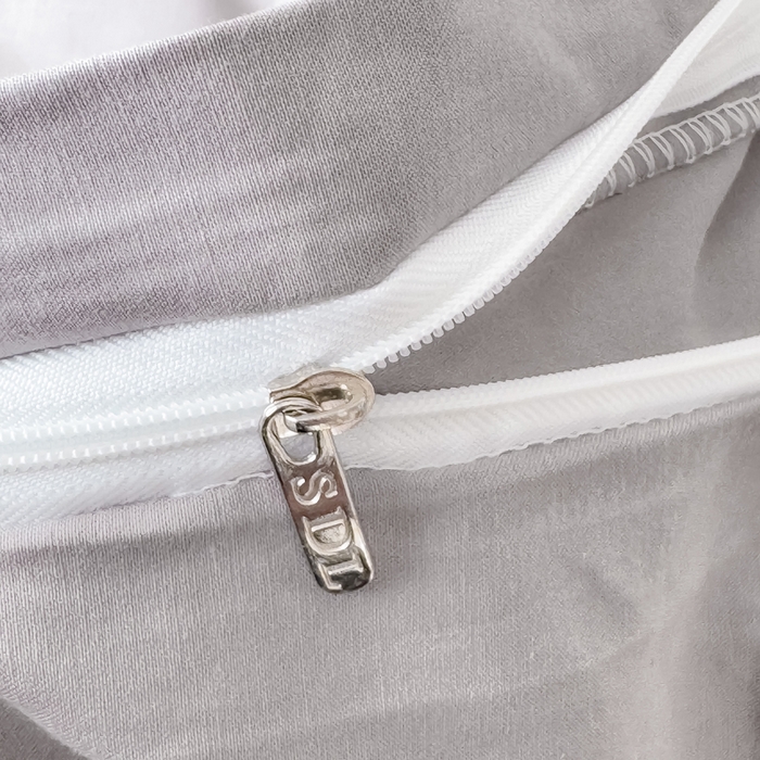 91家纺网 家纺一手货源 找家纺 疆东 2026高端100%新疆长绒棉100支纯棉全棉磨毛四件套纯色双拼全棉纯棉磨毛四件套单被套床单床笠单品 M灰色+M卡其