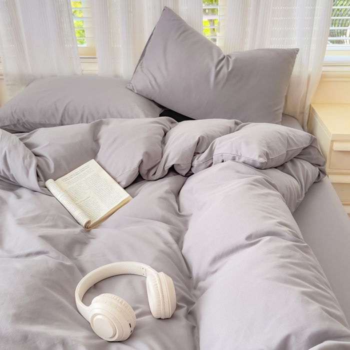 91家纺网 家纺一手货源 找家纺 疆东 【疆东】2026高端100%新疆全棉长绒棉磨毛被套纯色100支纯棉磨毛被套单品件被罩学生单双人被套 M灰色单被套（长绒棉全棉磨毛）