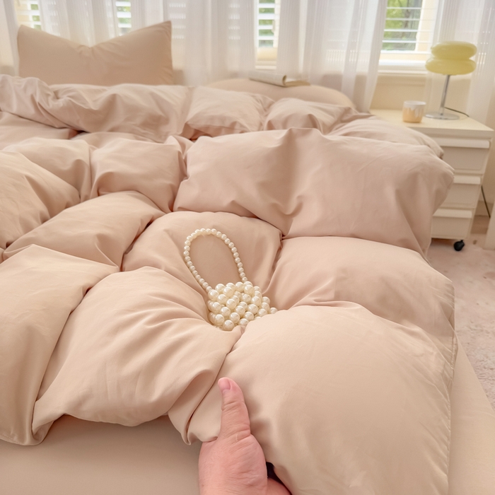 91家纺网 家纺一手货源 找家纺 疆东 【疆东】2026高端100%新疆全棉长绒棉磨毛被套纯色100支纯棉磨毛被套单品件被罩学生单双人被套 M卡其单被套（长绒棉全棉磨毛）