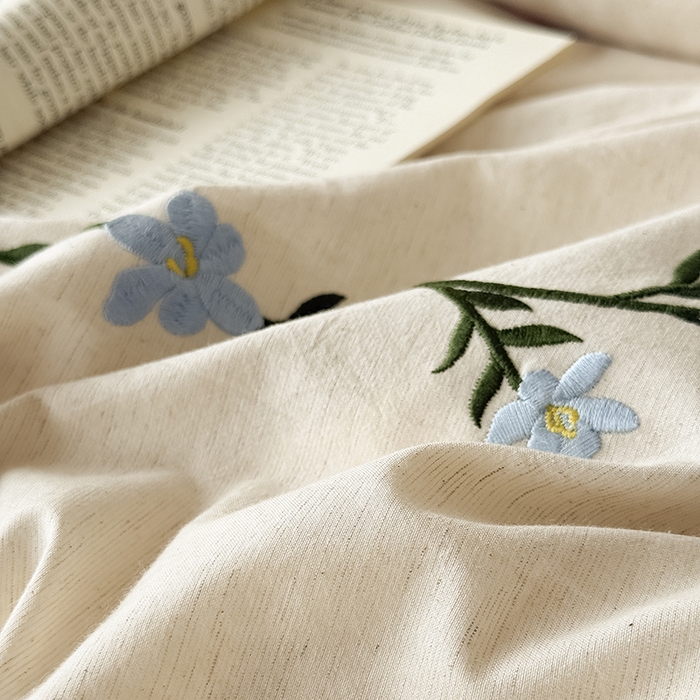 91家纺网 家纺一手货源 找家纺 （总）Mr.pig猪先生水洗棉 2026新款棉麻绣花四件套（展示价格为平台控价，供货价格联系门市）