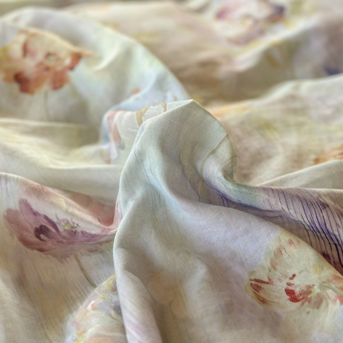 91家纺网 家纺一手货源 找家纺 疆东 2026高端韩版法式公主复古油画风纯棉双层纱四件套赫本浪漫荷叶花边仙女全棉双层纱四件套床上用品被套 香榭丽舍