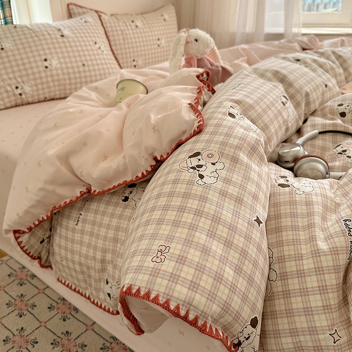 91家纺网 家纺一手货源 找家纺 （总）瑞莱（爆款链接）2023新款13372全棉印花四件套-花卉系列