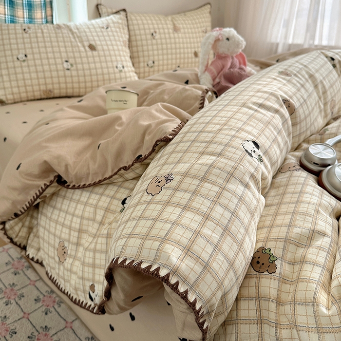 91家纺网 家纺一手货源 找家纺 （总）瑞莱 （持续上新）2026新款全棉纯棉印花贝壳边四件套